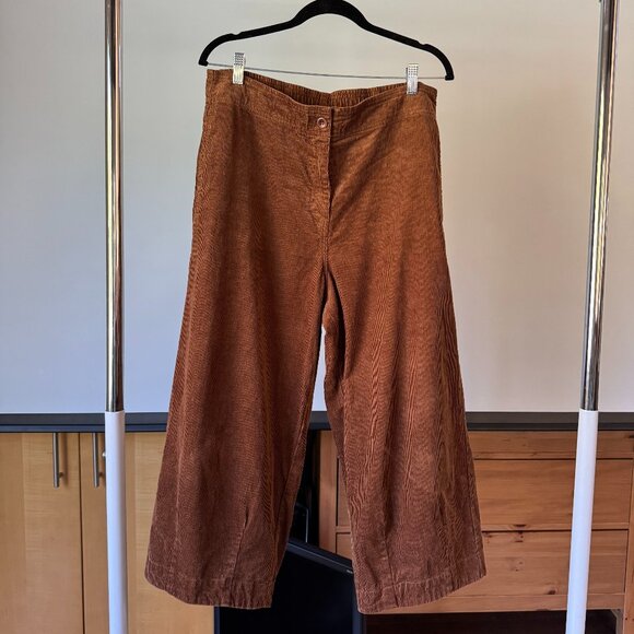 Poetry Brown Wide Leg Corduroy Trousers - Picture 3 of 11